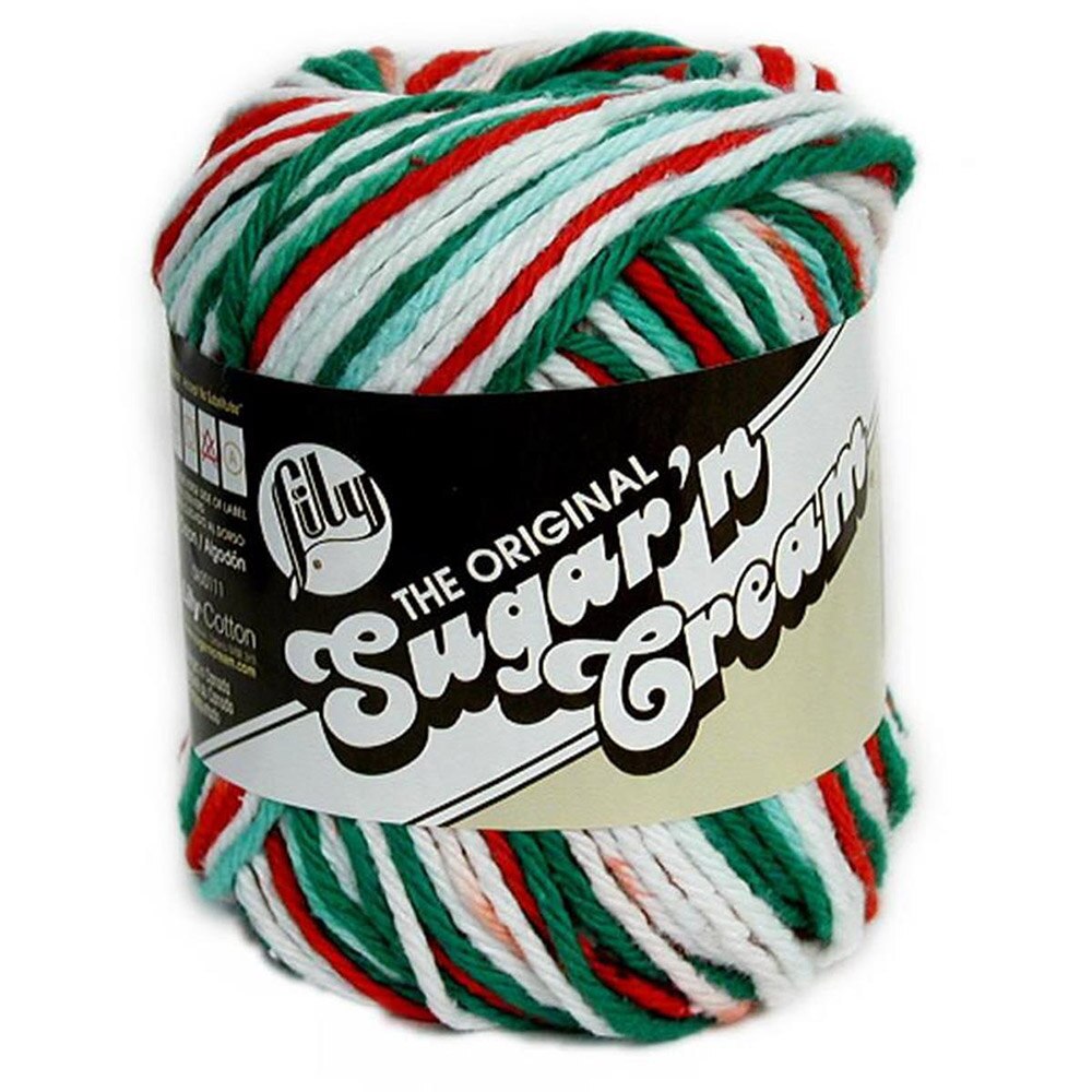 Twine/Thread/Cord, Cotton, Art & School, Spinrite, Sugar'n Cream, 100% Cotton, 4 ply, Yarn, 581216, Mistletoe